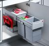 HAILO 3666-80 Abfallsorter 30 (2x15) Liter TANDEM 15/15/KS inkl. Kehrset ab 40 cm Schrankbreite Bild 3