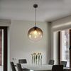LED Kugel Pendellampe, Glas, amber-braun, 30 cm, VARUS Bild 4