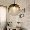 LED Kugel Pendellampe, Glas, amber-braun, 30 cm, VARUS Bild 3