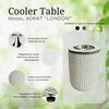 COOTAB Cooler Table LONDON 4-in-1 Loungetisch mit Edelstahl-Kühler - Champagner Bild 3