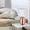 Relaxdays Tischlampe Metall & Stoff Bild 4
