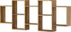 Home affaire Wandboard Wandregal Trio, 1-tlg, Stell- oder Hängeregal, 10 offene Fächer, flexibel montierbar Bild 3