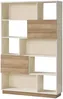 Vente-unique - CEVANIA Bookcase Holz, Platte BeigeBeige - B 32 cm x H 173 cm x L 110 cm Bild 2