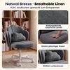 COMHOMA Bürostuhl Schminkstuhl Homeoffice Stuhl, Schreibtischstuhl Drehstuhl mit Rrollen, höhenverstellbar,für Schminktisch,Arbeitszimmer, Schlafzimmer,150kg Bild 2