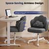 COMHOMA Bürostuhl Schminkstuhl Homeoffice Stuhl, Schreibtischstuhl Drehstuhl mit Rrollen, höhenverstellbar,für Schminktisch,Arbeitszimmer, Schlafzimmer,150kg Bild 3