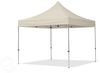3x3 m Faltpavillon, ECONOMY Alu 32mm, Seitenteile mit Panoramafenster, creme Bild 2