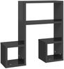 vidaXL Wandregale 2 Stk. Hochglanz-Grau 50 x 15 x 50 cm Spanplatte [807249] Bild 4