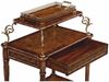 Casa Padrino Luxus Barock Servierwagen Braun / Messing / Silber - Barockstil Teewagen Bild 4
