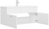 vidaXL Waschbeckenunterschrank mit Einbaubecken Weiß Holzwerkstoff 3071297 Bild 5