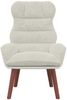vidaXL Sessel Creme 69 x 74 x 93 cm Samt 42001895 Bild 4