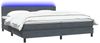 vidaXL Boxspringbett mit Matratze & LED Dunkelgrau 180x210 cm Samt 3316702 Bild 3