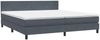 vidaXL Boxspringbett mit Matratze & LED Dunkelgrau 180x210 cm Samt 3316702 Bild 5