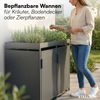 STEELSØN 'Thoria' Mülltonnenbox 2er je 240 Liter, anthrazit, Mülltonnenverkleidung aus Stahl, wetterfest, 125x80x134 cm, Müllbox mit Pflanzendach für 2 Tonnen Bild 5