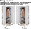 Flieks Kleiderschrank Eintür-Design Kleiderschrank 70x40x170cm mit Einlegeboden & Schublade Bild 4