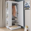 Flieks Kleiderschrank Eintür-Design Kleiderschrank 70x40x170cm mit Einlegeboden & Schublade Bild 5