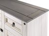 Sideboard Kommode 91,5 x 83,5 x 43 cm Pinienholz weiß grau lasiert MEXICO 68985820 Bild 5
