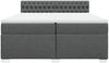 vidaXL Boxspringbett mit Matratze Dunkelgrau 200x200 cm Stoff 3286003 Bild 4