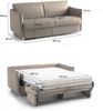 Dmora 2-Sitzer Schlafsofa Follina, Schlafsofa fürs Wohnzimmer, gepolstert, abnehmbar, 100 % Made in Italy-Qualität, 160x95 h90 cm, Taube Bild 3