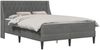 vidaXL Bettgestell mit Matratze Dunkelgrau 180 x 200 cm Samt 3414814 Bild 2