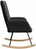 vidaXL Schaukelstuhl Schwarz Sherpa-Stoff 42001787 Bild 5