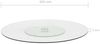 vidaXL Servierplatte Drehbar Transparent 60 cm Hartglas 249498 Bild 5