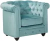 Sessel CHESTERFIELD - Samt - Hellblau Bild 5