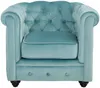 Sessel CHESTERFIELD - Samt - Hellblau Bild 4