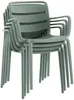 Vente-unique - MOAH Garden dining set Plastik Grün - B 56,5 cm x H 81 cm x L 60 cm Bild 5