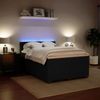 vidaXL Boxspringbett mit Matratze Schwarz 160x200 cm Samt 3288650 Bild 4