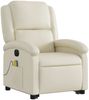 vidaXL Massagesessel mit Aufstehhilfe Elektrisch Creme Kunstleder 3204248 Bild 4