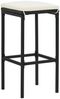 vidaXL 7-tlg. Gartenbar-Set Schwarz Massivholz Akazie und Poly Rattan 3295286 Bild 4