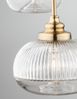 Nova Luce 9731214 MOND Pendelleuchte rund 3-flammig Gold Transparent E14 Bild 4