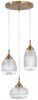 Nova Luce 9731214 MOND Pendelleuchte rund 3-flammig Gold Transparent E14 Bild 3