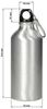 elasto Isolierflasche Sporty Sportflasche mit Karabiner 600 ml auslaufsicher, Trinkflasche, Fahrradflasche, super dicht, robust, Wasserflasche Bild 3