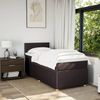vidaXL Boxspringbett mit Matratze Dunkelbraun 90x200 cm Stoff 3289635 Bild 4