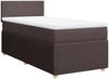 vidaXL Boxspringbett mit Matratze Dunkelbraun 90x200 cm Stoff 3289635 Bild 3