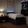 vidaXL Boxspringbett mit Matratze Dunkelbraun 90x200 cm Stoff 3289635 Bild 5