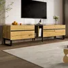 Lowboard, Breite 180 cm, TV-Schrank, Fernsehtisch, Fernsehschrank für Wohnzimmer, stehend Bild 3