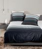 Janine J.D. Mako-Satin Bettwäsche 200x220 Streifen platin schwarz 87058-08 Bild 2