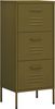 vidaXL Beistellschrank Olivgrün 42,5x35x101,5 cm Stahl 336180 Bild 2