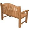Gartenbank Catania Teak Massivholz - Breite: XXL extra stark 120 cm Bild 4