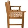 Gartenbank Catania Teak Massivholz - Breite: XXL extra stark 120 cm Bild 5