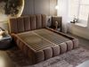 GrainGold Polsterbett CLOUD, Modern Bett mit Kopfteil - 140x200 cm, Braun (1x Bett) Bild 3