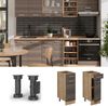 Küchenunterschrank R-Line Edelgrau 30 cm ohne Arbeitsplatte Vicco Bild 3