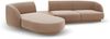 Micadoni Modulares Sofa Miley mit Recamiere 3-Sitzer Links Samtstoff Bluvel Cappuccino Bild 3