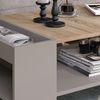 Couchtisch Wido Greige 100 x 55 cm mit Regalen Vicco Bild 4