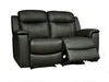 Vente-unique - Relaxsofa Leder 2-Sitzer - Schwarz - EVASION Bild 1