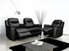 Vente-unique - Relaxsofa Leder 2-Sitzer - Schwarz - EVASION Bild 5