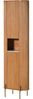 Hochschrank Mango 55 x 30 x 190 natur lackiert / Marmor weiß BARCELONA #553 Bild 1