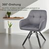 oyajia Polsterstuhl Esszimmerstühle drehbar mit Armlehnen (4 St), 360 Grad Drehfunktion, Samtpolsterung Bild 2